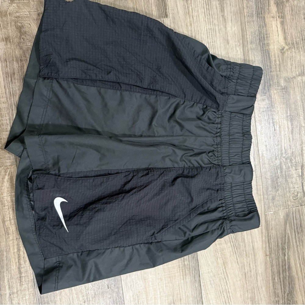 Nike Black Athletic Shorts with Elastic Waistband